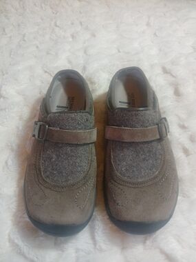Merrell Encore Sidestep Clogs 6.5 Womens Stone Colorway Slip On Comfort Shoe
